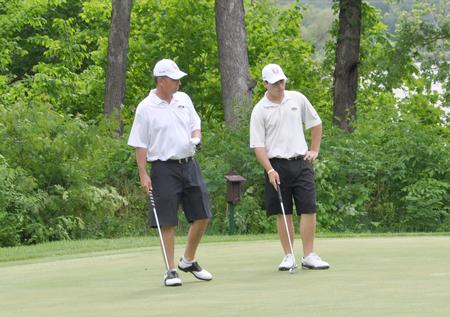 Union head coach, Andy Rushing (left), Steven Coffelt. - Photo by Steven Aldridge