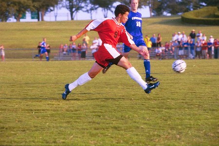 Ricky Mena, No. 9 - sophomore from Monterrey, Mexico - Photo by Jim Veneman