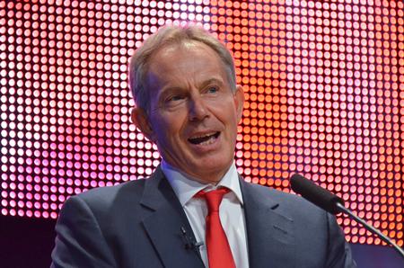 Former British Prime Minister Tony Blair speaks of his time spent in the Middle East and his work on securing peace.  Blair also praised Union for the power of education to do good in our world. - Photo by Morris Abernathy