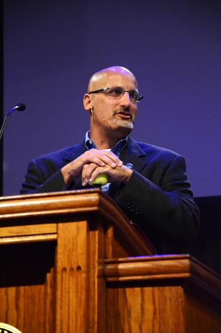 Poly Rouse, senior pastor of Hermitage Hills Baptist Church, speaks about using the tools God has given to us. - Photo by Zac Calvert