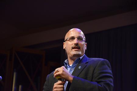 Poly Rouse, senior pastor of Hermitage Hills Baptist Church, speaks about the body of Christ and the role that each Christian has in the body, using different gifts God has given them.  - Photo by Zac Calvert