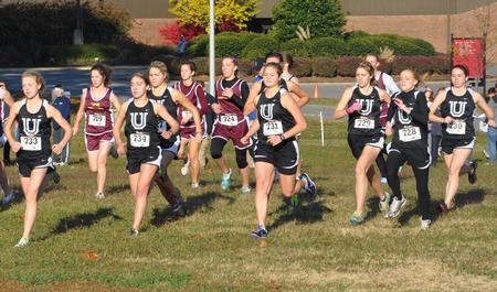 Union women's cross country at TranSouth Championships. - Photo by Steven Aldridge
