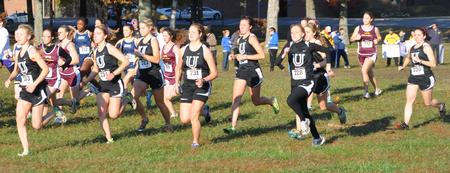 Women's cross country at the TranSouth Championship meet held at Union. - Photo by Steven Aldridge