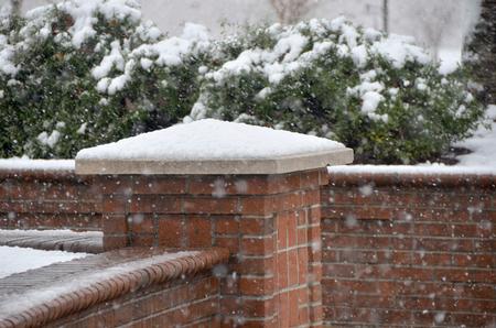 The Union campus was covered with a blanket of snow Tuesday morning. - Photo by Morris Abernathy