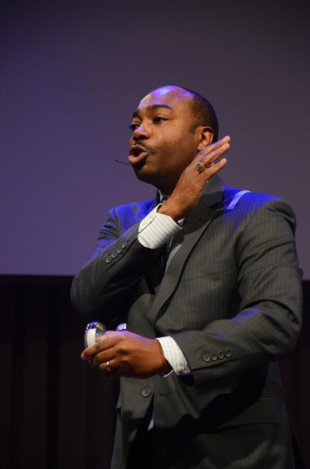 Bartholomew Orr, senior pastor of Brown Missionary Baptist Church in Mississippi, speaks about the importance of sticking to the Bible so that God will stick with you.  - Photo by Zac Calvert