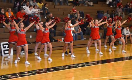 Cheerleaders. - Photo by Morris Abernathy