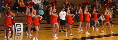 Cheerleaders. - Photo by Morris Abernathy