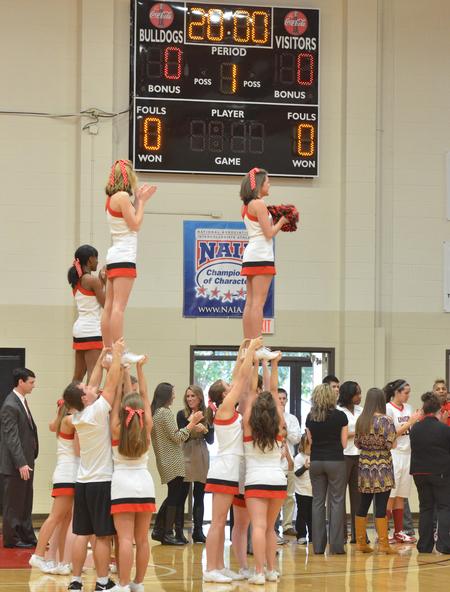 Cheerleaders. - Photo by Morris Abernathy