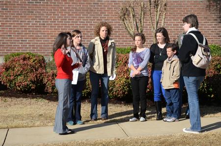 Prospective students and their families take a tour of Union's campus during a preview day. - Photo by Anne Richoux