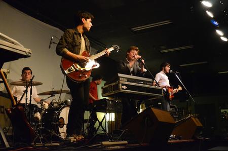 Vinyl Thief, a band out of Nashville, plays for students in a concert hosted by Barefoots Joe. - Photo by Zac Calvert