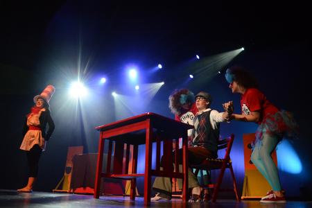Members of Kappa Delta perform as Dr. Seuss characters during the 15th annual Variety Show, which was hosted by the Student Activities Council. - Photo by Jacob Moore