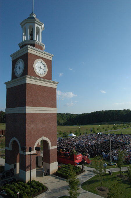 Over 4,500 attended spring commencement exercises held May 22 on the West Lawn. - Photo by Kristen Hiller