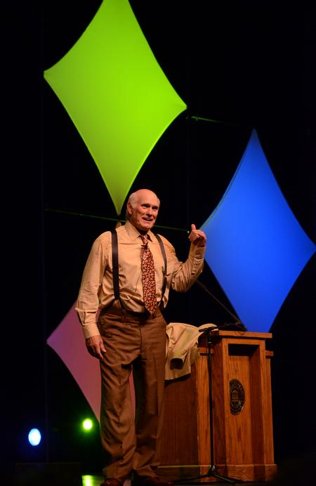 Terry Bradshaw, former NFL quarterback and current FOX Sports analyst, speaks during the fourth annual Roy L. White Legacy Golf & Gala. - Photo by Jacob Moore
