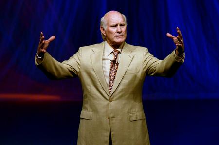 Terry Bradshaw, former NFL quarterback and current Fox sports analyst, speaks about the importance of family during his keynote address at the Roy L. White Legacy Golf and Gala. - Photo by Anne Richoux