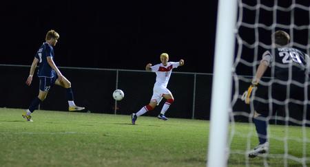 Bulldog Alysson Mohl follows the ball during a home soccer game against the Spartans of Missouri Baptist. - Photo by Jacob Moore
