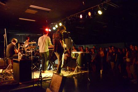 Yung Life, a group from Knoxville, TN, performs at Barefoots Joe for students. - Photo by Zac Calvert