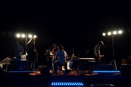 Flyings Colours plays at Union Night during Family Weekend. - Photo by Anne Richoux