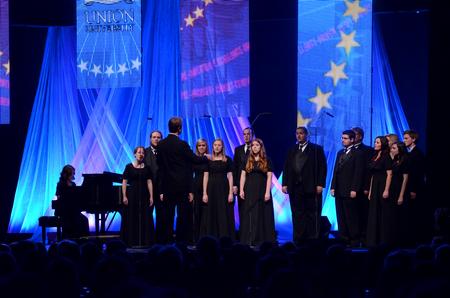 Proclamation performs at the 15th Annual Scholarship Banquet.  - Photo by Anne Richoux