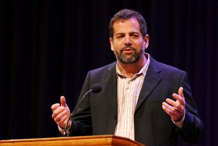 Craig Stewart, director of the Warehouse in Capetown, South Africa, speaks in chapel.  - Photo by Anne Richoux
