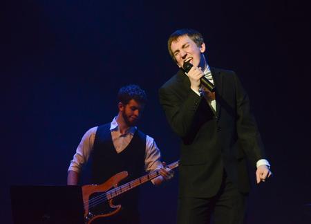 Zac McMillan of the McMillionaires performs as the final act of the 16th annual Variety Show. - Photo by Jacob Moore