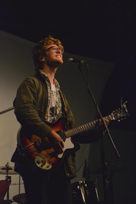 Evan P. Donohue, surf rock musician from Nashville, performs at Barefoots Joe. - Photo by Olivia Wallace