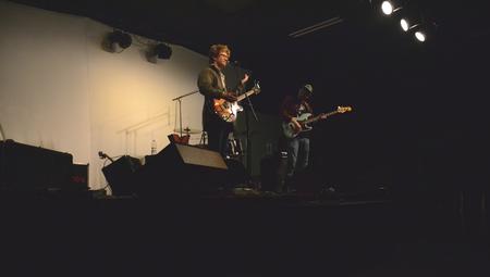 Evan P. Donohue, Nashville musician, opens for Takénobu at Barefoots Joe.  - Photo by Olivia Wallace