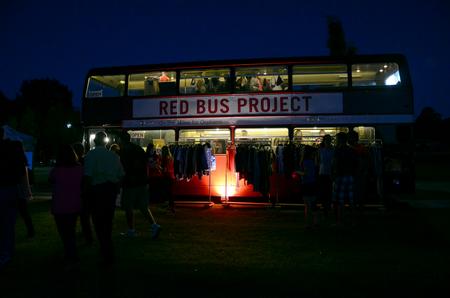 The Red Bus Project, a traveling thrift store that raises money for orphan care and awareness, stops at Union Night during Family Weekend.  - Photo by Amanda Rohde