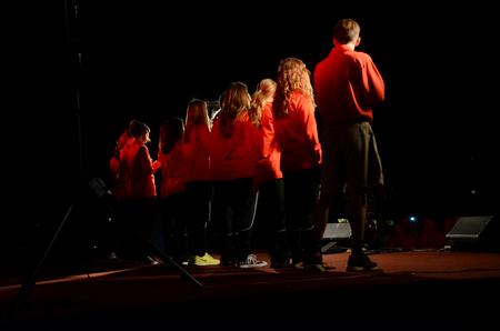 Student athletes are introduced as NCAA athletes during Union Night. - Photo by Amanda Rohde