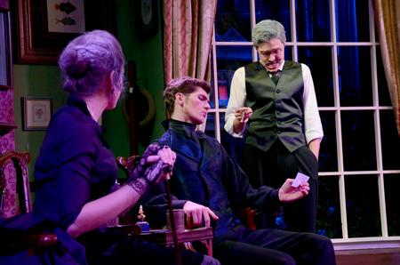 The Union Players perform "Magic: A Fantastic Comedy" by G.K. Chesterton in the W.D. Powell Theatre. The show was directed by David Burke. - Photo by Amanda Rohde
