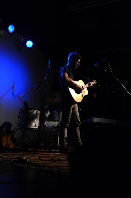 Singer-songwriter Caleb Groh opens for Antrim Dells in Barefoots Joe Oct. 18, 2013. - Photo by Amanda Rohde