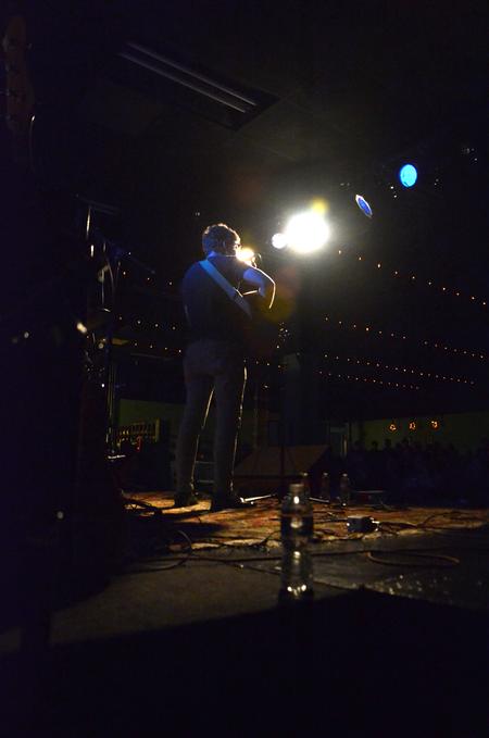 Singer-songwriter Caleb Groh plays to a packed house as he opens for Antrim Dells in Barefoots Joe. - Photo by Amanda Rohde