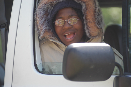 Freshman Jande Jackson, representing Chi Omega, tries to sweat out the competition during the Young Alum's Road Trip to Nowhere. - Photo by Kristen Nicole Sayres