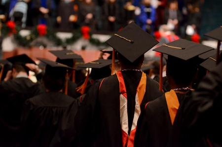 The 189th graduating class gathers for Fall Commencement Services at West Jackson Baptist Church.  - Photo by Anne Richoux