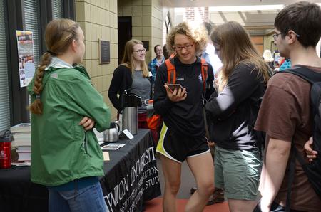 Students learn about the graduate degree offerings at Union during the Graduate Degrees Informational Fair. - Photo by MiKalla Cotton