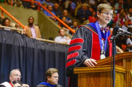 Dr. Gregory Thornbury, president of The King's College in New York City, returns to Union to give the commencement address entitled, "One Last Time: Solidarity," at this year's Spring Commencement Services. - Photo by Kathleen Murray