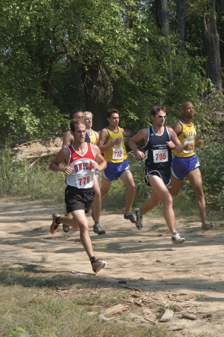 Junior Cameron Groll set the pace during a cross country meet in Memphis. - Photo by Lindsay Stavish