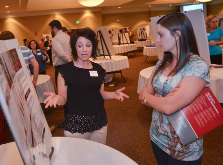 Audra Jones shares her presentation at the Grant Center during the 2014 Symposium at Union University. - Photo by Morris Abernathy