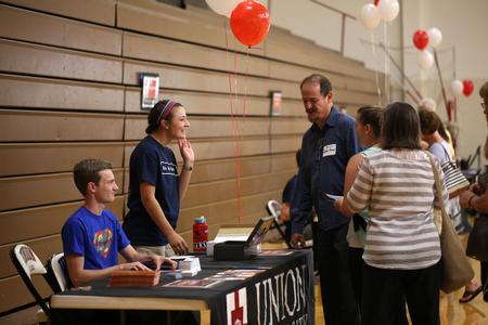 New students check in during move-in day. - Photo by Kristi McMurry Woody