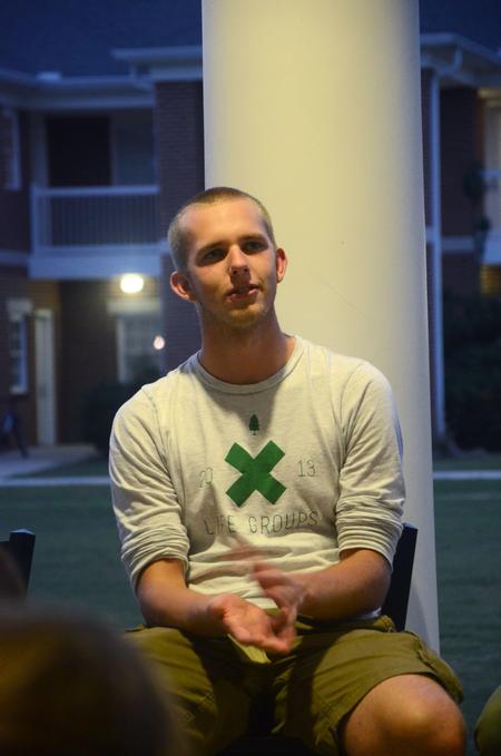 Josh Edgren, junior physics major, shares about his summer as leader of the 2014 Central Asia GO Trip. - Photo by Meg Rushing