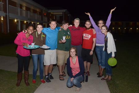 Students enjoy Residence Life's annual Progressive Snacking.  - Photo by Emily Stookey