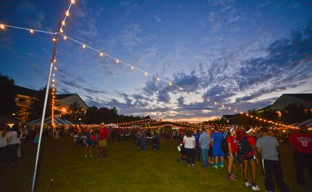 Students spend time with their families during Union Night, a part of Family Weekend.  - Photo by Morris Abernathy