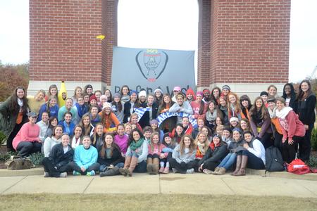 The ladies of Chi Omega held a 5K to raise money for the Make-a-Wish foundation during homecoming. - Photo by Meg Rushing