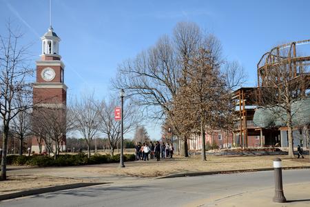 Prospective students and their families tour campus on a lovely winter day during Preview Day. - Photo by MiKalla Cotton