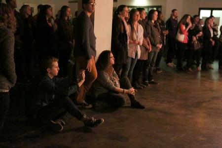 Students enjoy a show in Barefoots featuring Southerner opening for Family and Friends. - Photo by Kristi McMurry Woody