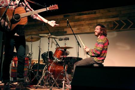 Family and Friends wraps up their set in Barefoots Joe. - Photo by Kristi McMurry Woody