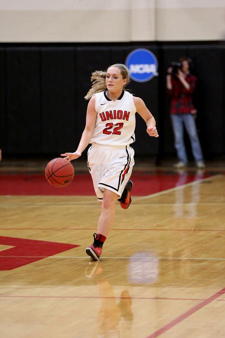 Amy Philamlee dribbles down the court in a game against Valdosta State. The Lady Bulldogs won the game 77-66. - Photo by Kristi McMurry Woody