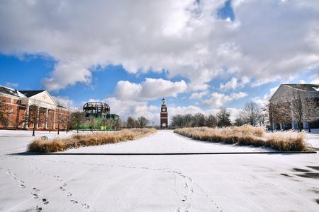 The Great Lawn on a beautiful snowy day. - Photo by Kristi McMurry Woody