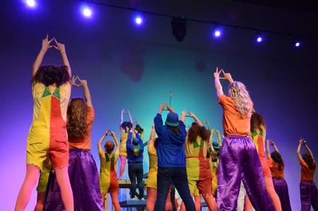 Kappa Delta performs "Welcome to the Parade" during Student Activities Council's Variety Show 2015 in the Carl Perkins Civic Center. - Photo by MiKalla Cotton