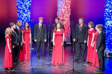 Proclamation sings splendidly as part of the 18th annual Scholarship Banquet held in the Carl Perkins Civic Center. - Photo by David Parks
