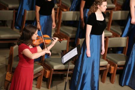 The women's choir Cantilena performs during the Fall Choral Concert. - Photo by Kristi McMurry Woody